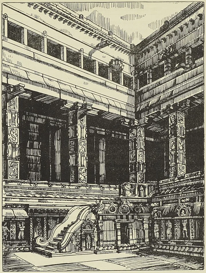 LA PAGODE DE CHILLAMBARAM, d’après un dessin du Tour du Monde. (A. Reiss.)
