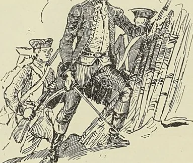 OFFICIER DE MARINE DE L’ESCADRE DE SUFFREN, d’après Raffet. (G. Hanotaux fils.)