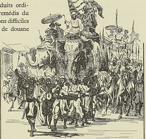 LE CORTÈGE IMPÉRIAL DU GRAND MOGOL. (G. Hanotaux fils.)