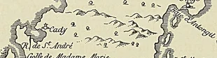 CARTE DE CAUCHE. Relations véritables et curieuses de l’ile de Madagascar. Paris, 165L