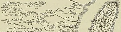 CARTE DE L’ÎLE SAINTE-MARIE. Flacourt : Histoire de la grande île Madagascar