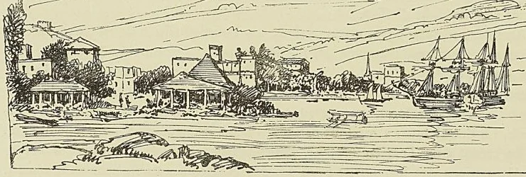 LE PORT-LOUIS, VU DU LARGE