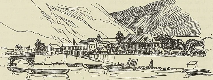 LE BARACHOIS DE SAINT-DENIS EN 1860 (D’après un dessin de Bérard. Simonin : Voyage à la Réunion).