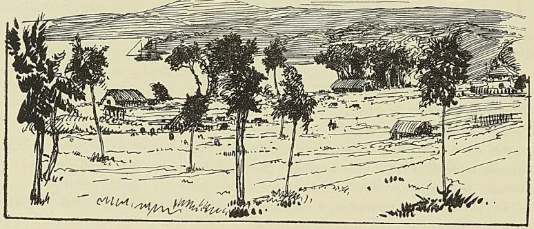 VUE DE PORT-HAVANNAH (ÎLES VATÉ, NOUVELLES-HÉBRIDES) (Dessin de Weber) (Hagen : Voyage aux Nouvelles-Hébrides).