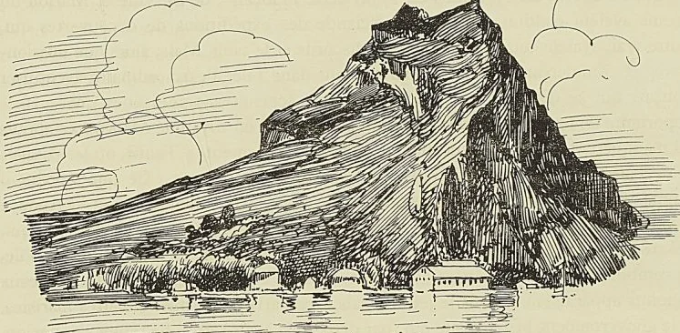 ÎLE BORABORA. ÎLES SOUS LE VENT (D’après un dessin de Toly : Monde illustré) (1888).